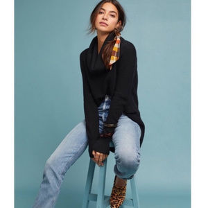 NWT Anthropologie Moth Brenta Cowl Neck Pullover